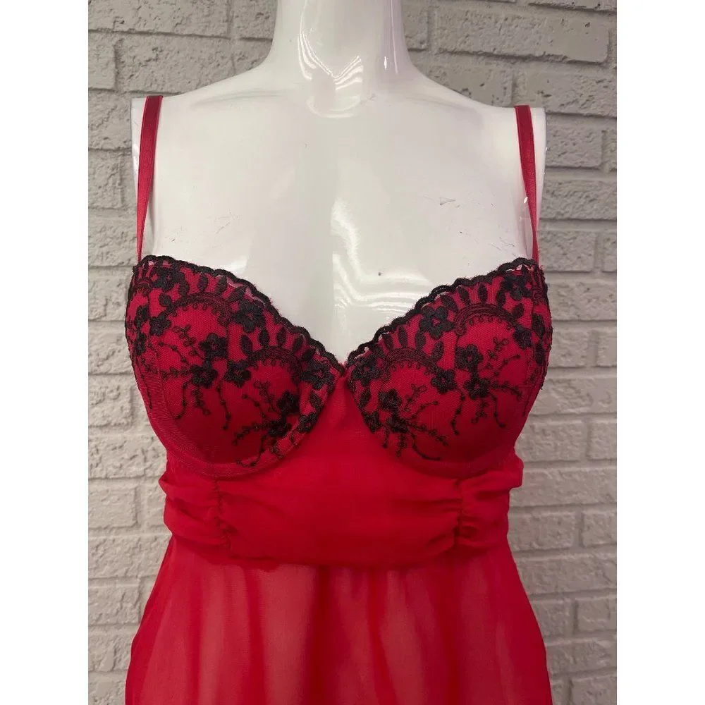 Inner Secrets Red Lingerie Teddy Size M